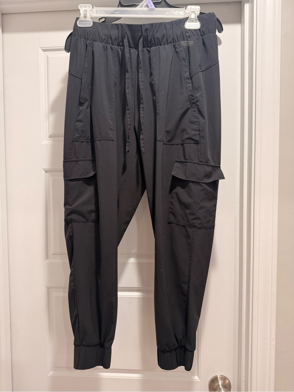 Black Cargo Jogger Pants
